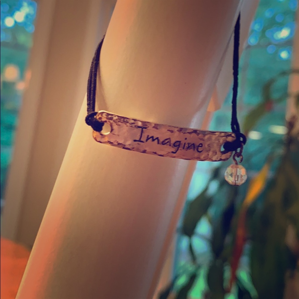 Black and Silver Imagine Bracelet